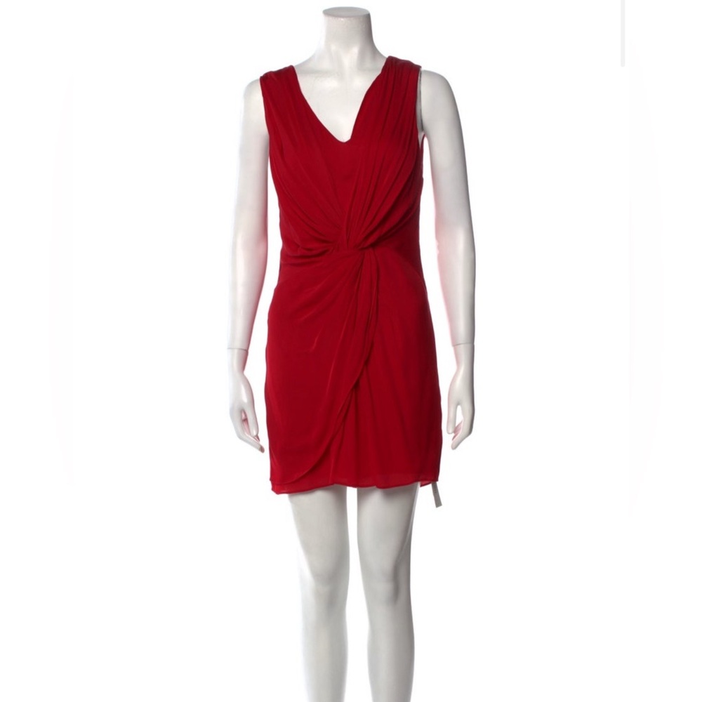 Alice + Olivia $275 Red Twist Dress 💋